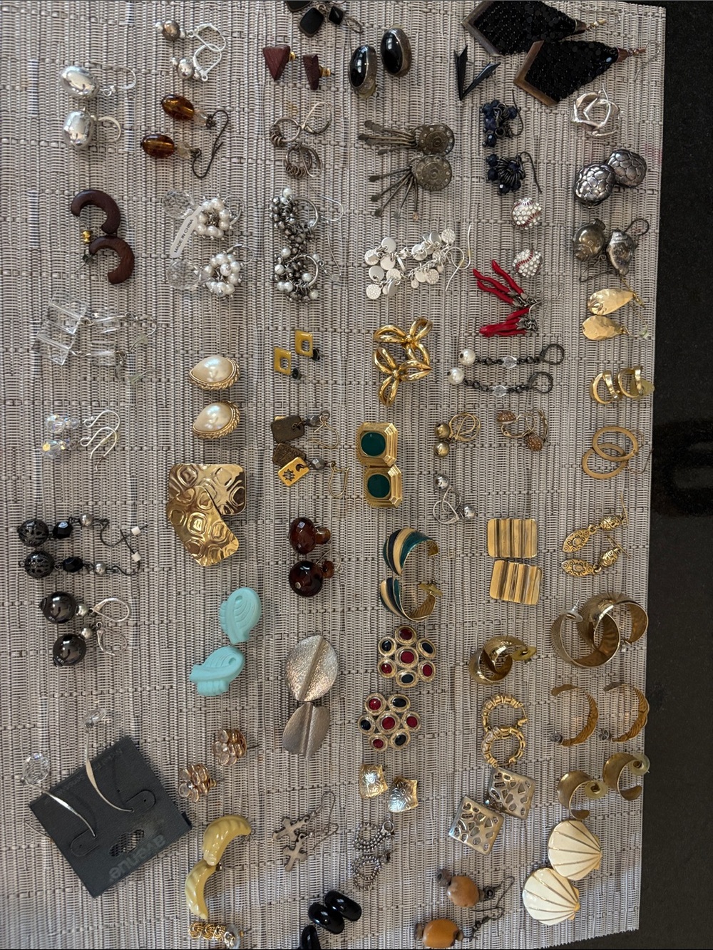 Gold Tone Hoop and Statement Earrings Collection - Unbranded